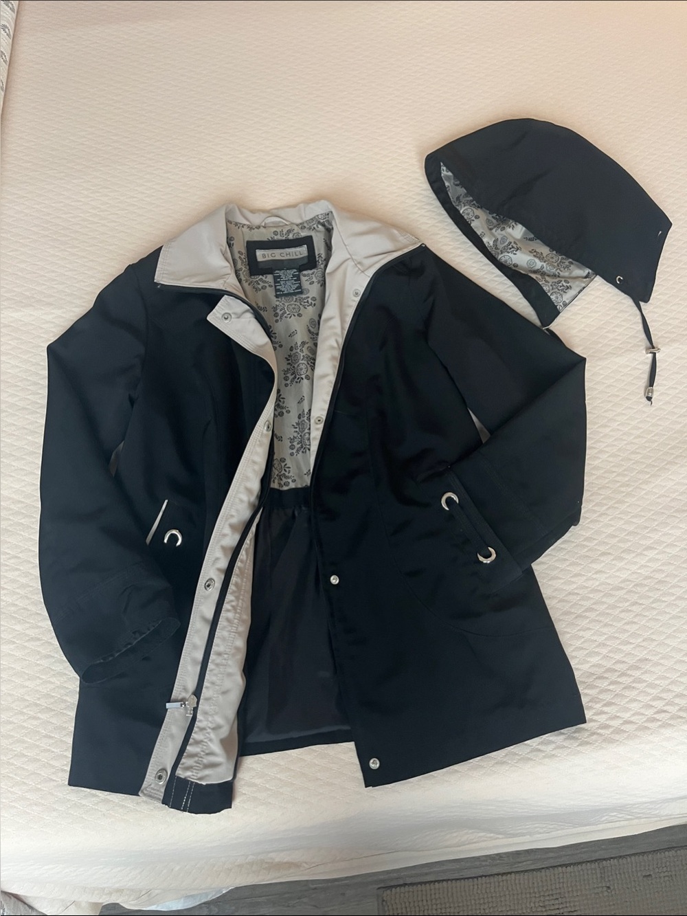 Big Chill Black Jacket with Cream Trim
